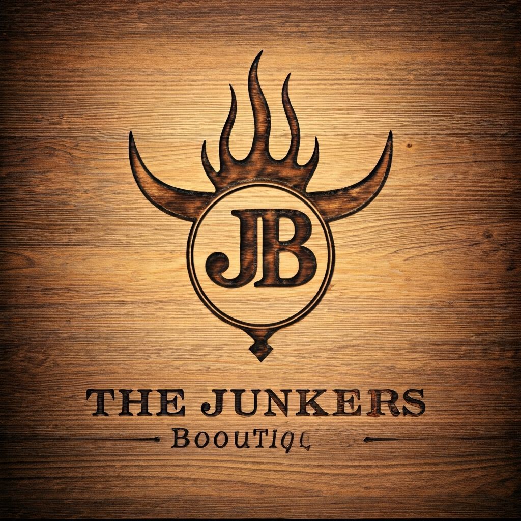 Rustic Wooden Sign with JB Cattle Brand Logo