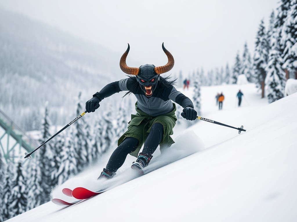 Demon on winter break.