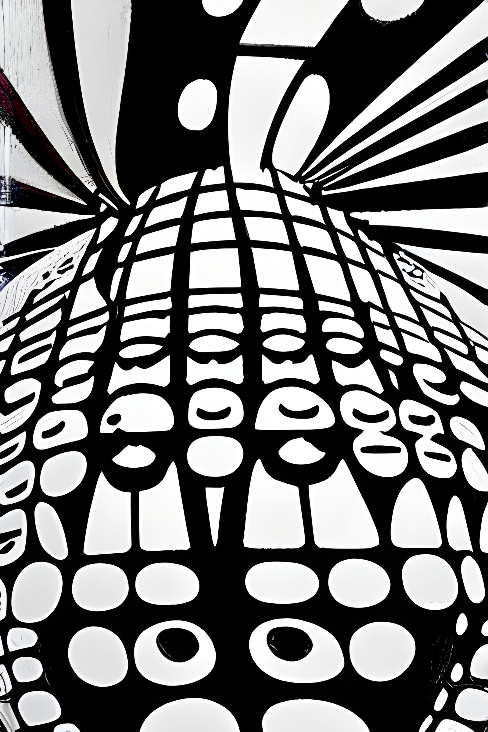 Abstract Art with Diamond Jewelry and Singers