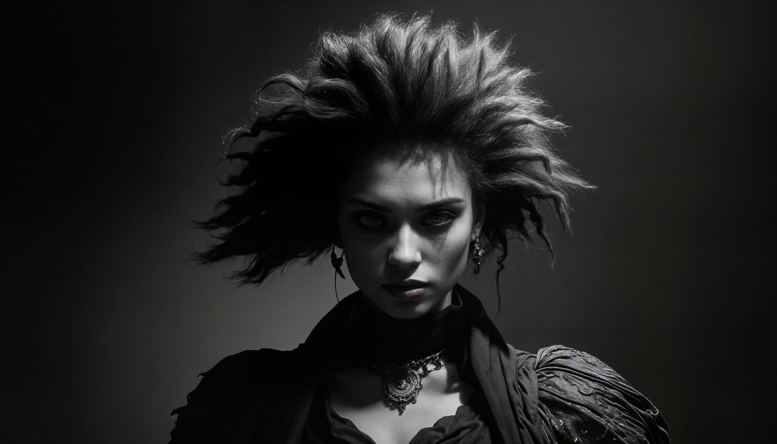 Empowered Woman Asserts Independence in Vibrant Photorealism