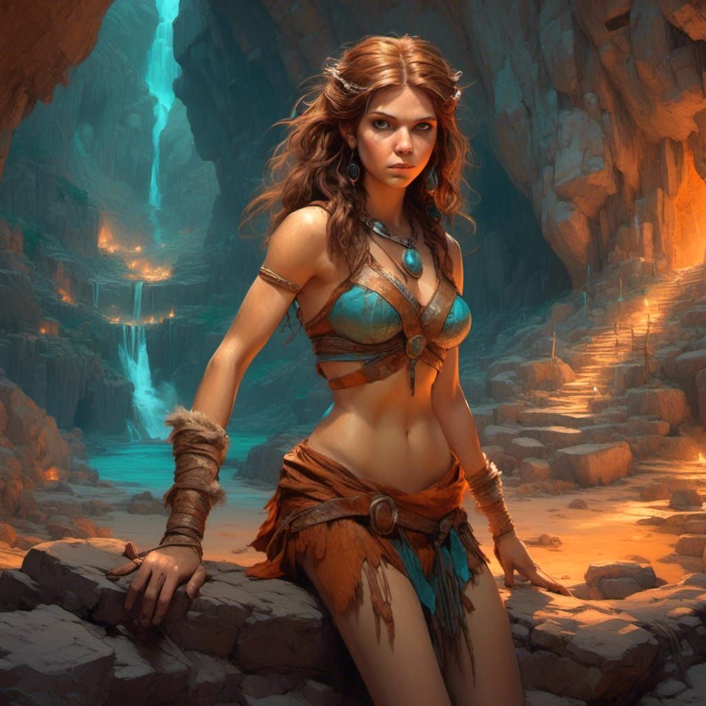 Anna Kendrick as Paleolithic Cave Girl