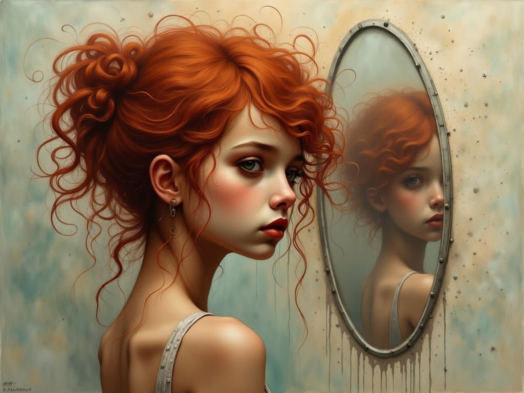 Mysterious Woman in Soft Focus