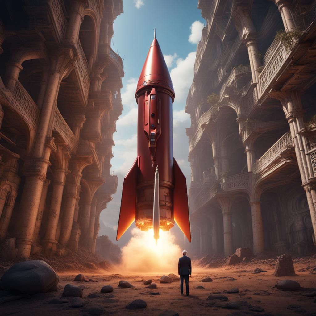 Rocket Person: Detailed Matte Painting in Unreal Engine