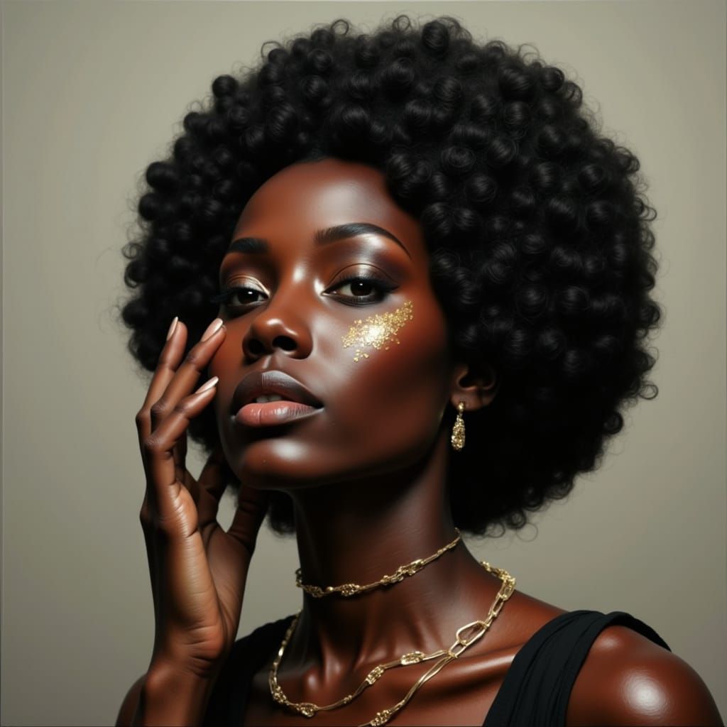 Black-woman <lora:Abstract Reality:1.0> You really don't hav...
