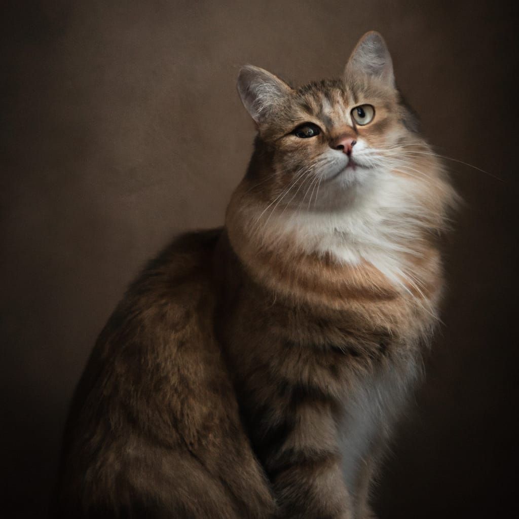 Renaissance Cat Portrait: A Classic Style