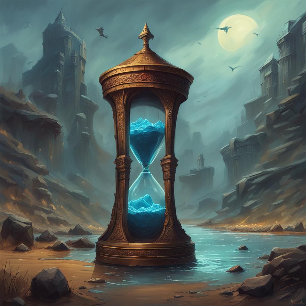 Ominous Medieval Hourglass Concept Art