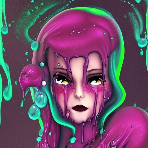 Slime Girl Generated by AI