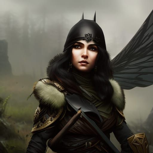 Gnome Ranger Observes Vulture in Dark Forest