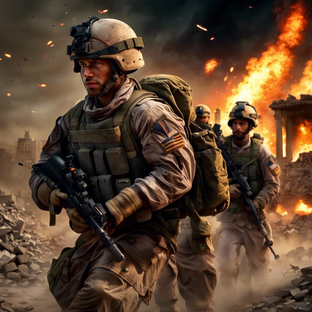 American Soldiers in Kandahar: Night Ambush