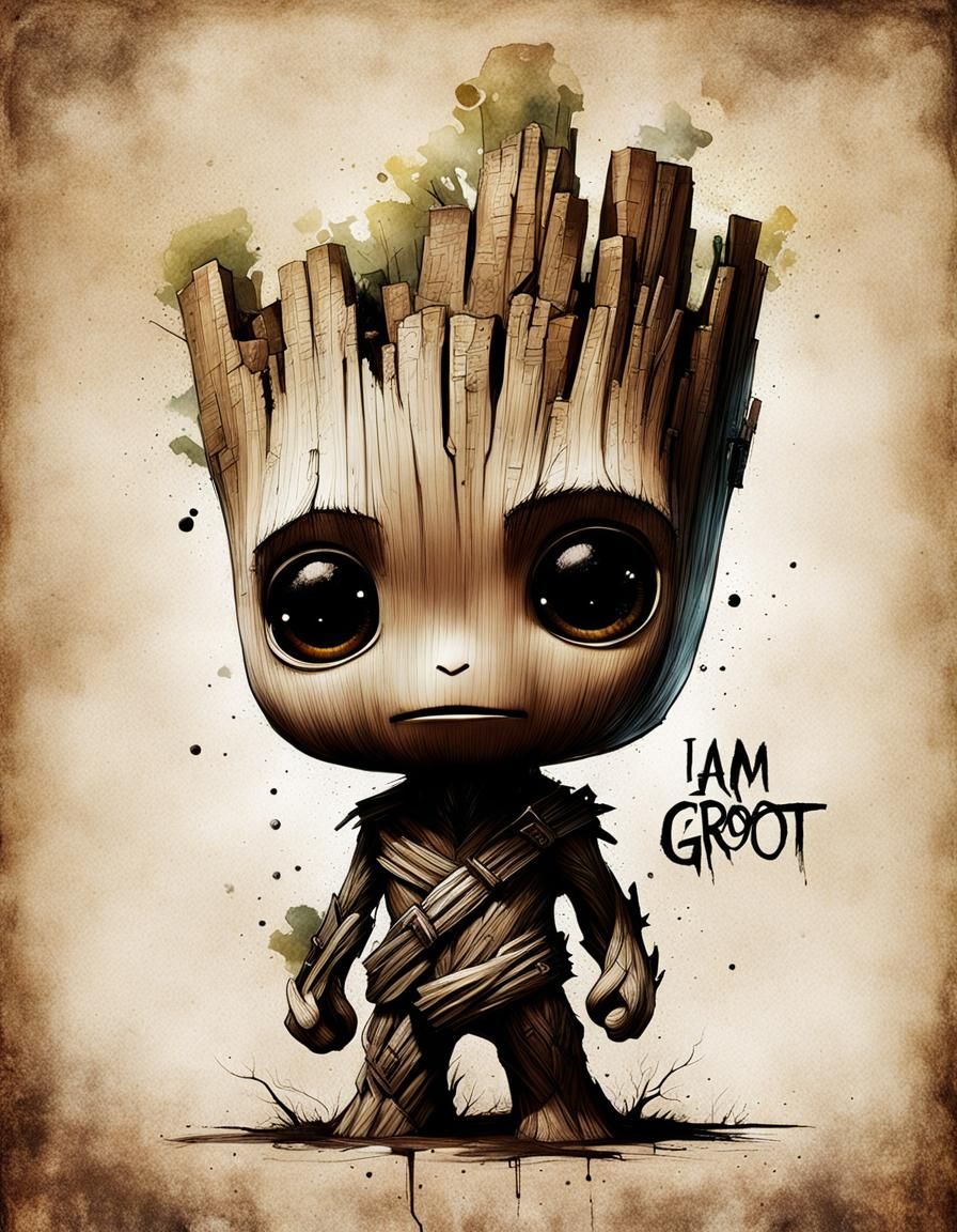 Demonic Cyborg Bear Portrait in Volcanic Hyperspace