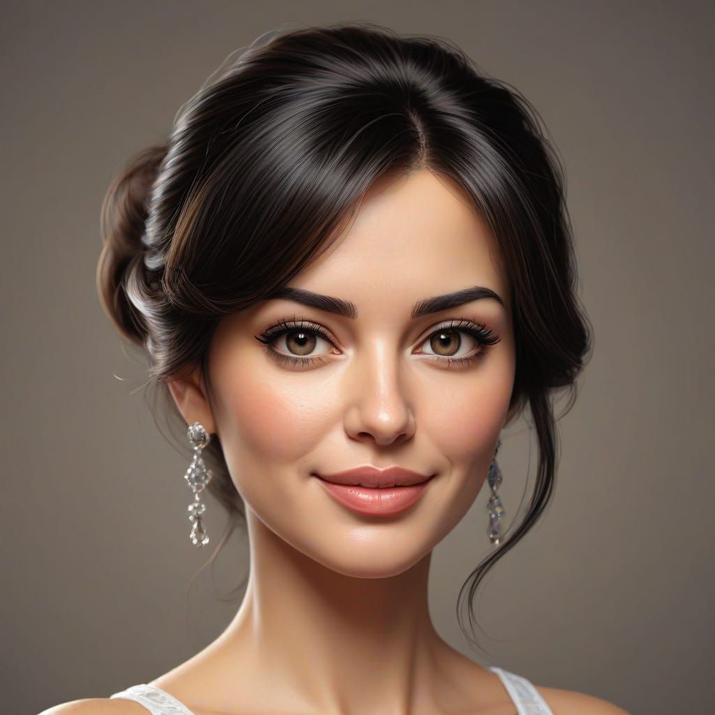 Monica Bellucci Caricature in 8K Resolution