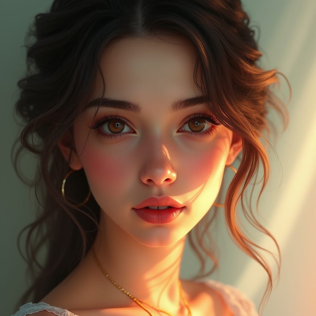 Ethereal Goddess with Inner Strength and Elegance