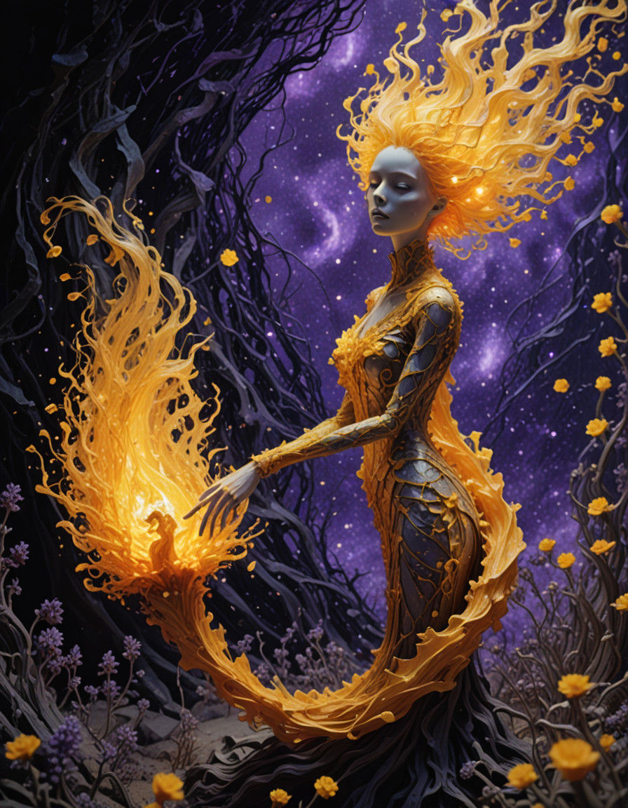 Surrealistic Symphony of Lost Souls in Eclipsal Art