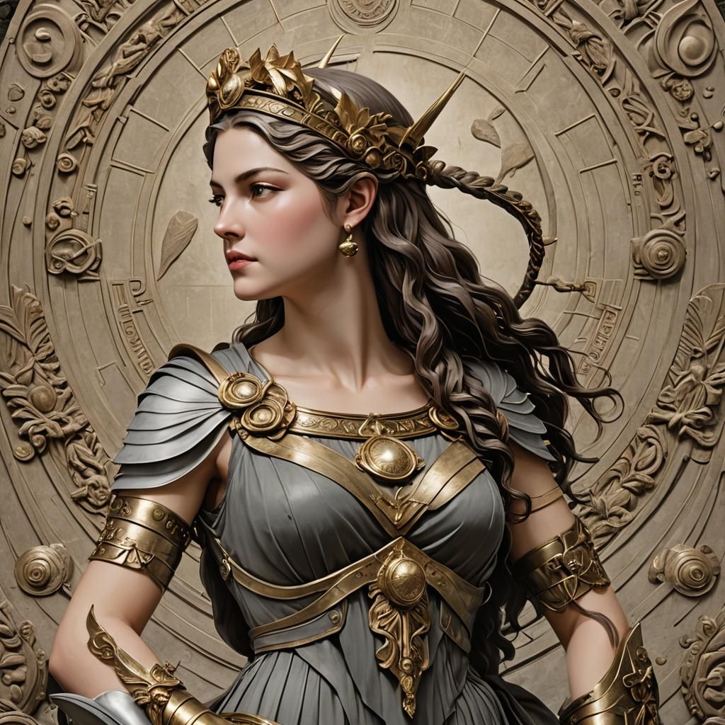 Artemis: Greek Goddess of the Hunt, Digital Art