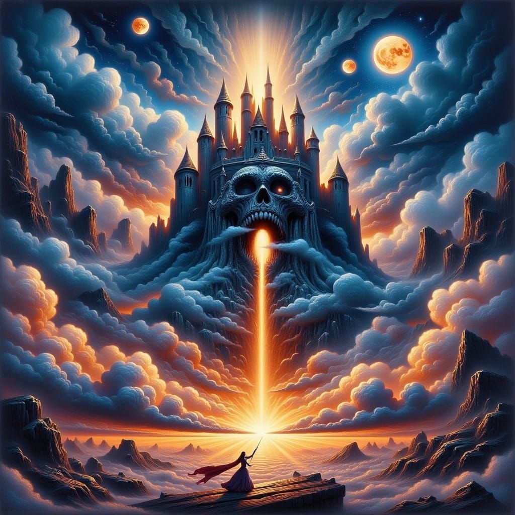 Cinderella in Planet of the Apes, Gouache Watercolor