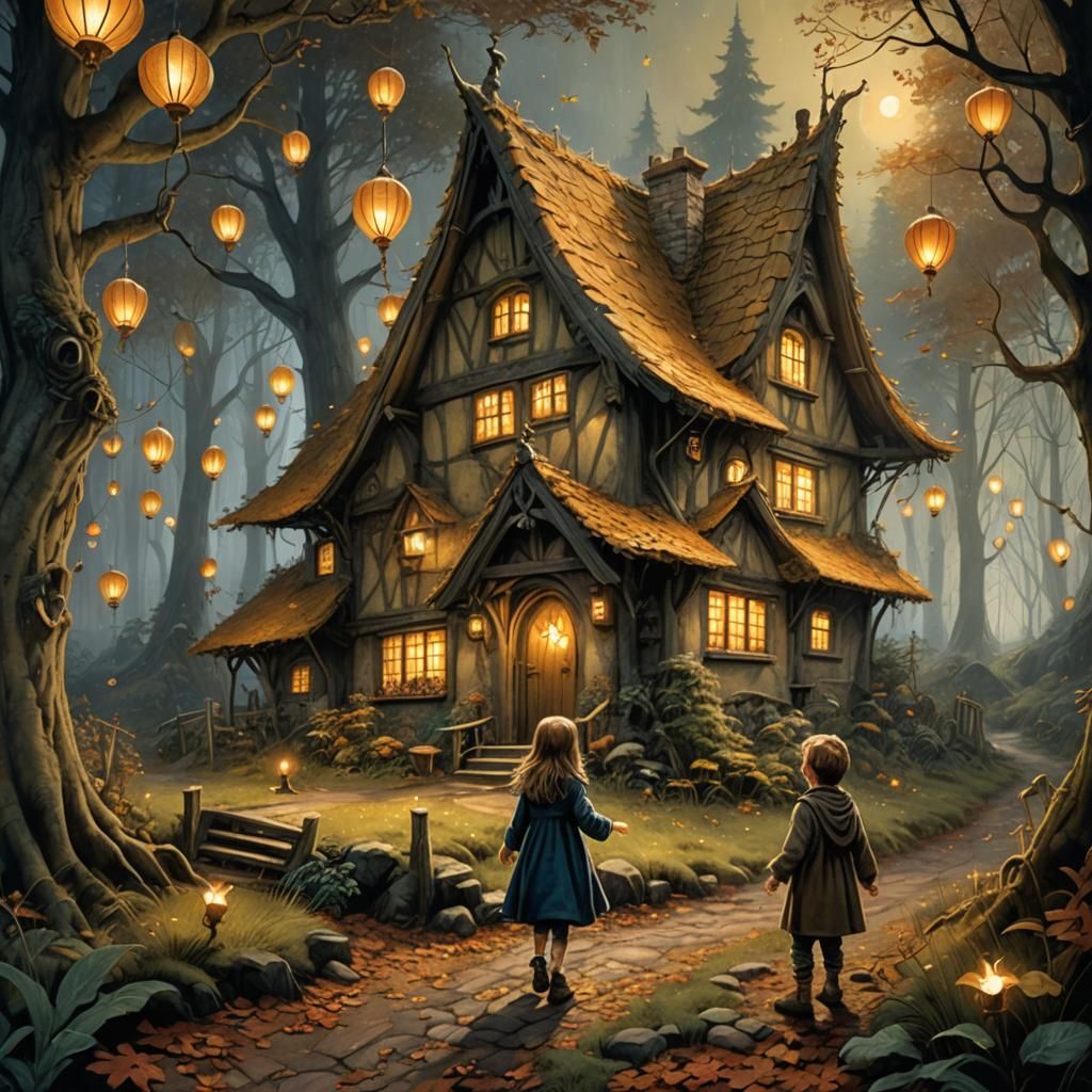 Sarah Sanderson Luring Children: A Matte Painting