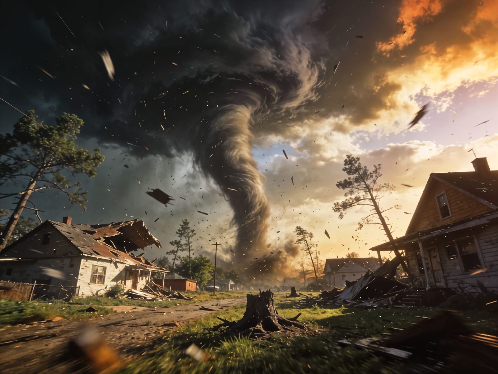 Violent Tornadoes Destroy Rural Town
