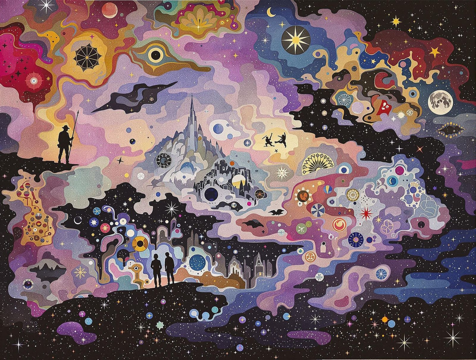 Dreamlike Hypnogogic Cartography: Abstract Fractal Art