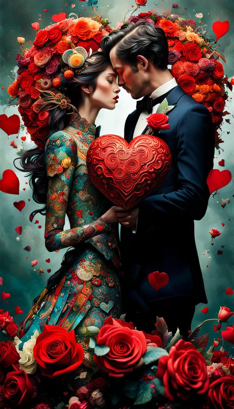 Exploding Chocolate Heart Box: Fantasycore Masterpiece