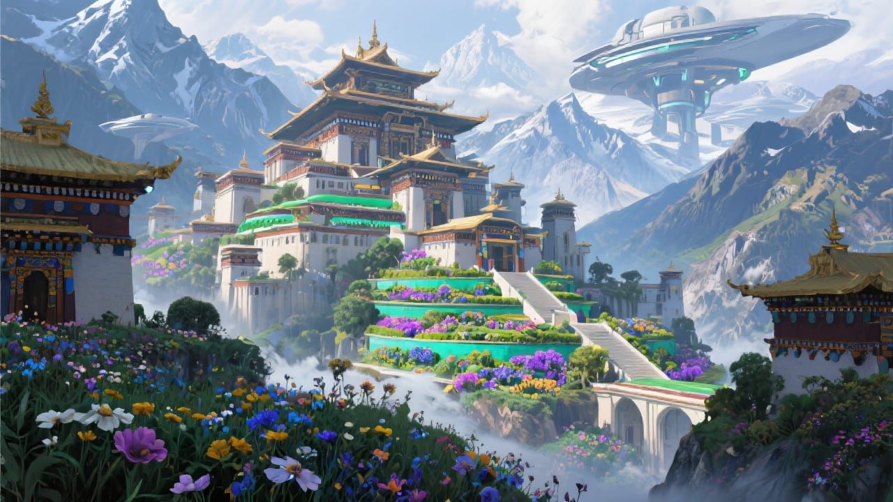 Utopian Shangri-La: Tibetan Architecture in Surreal Style