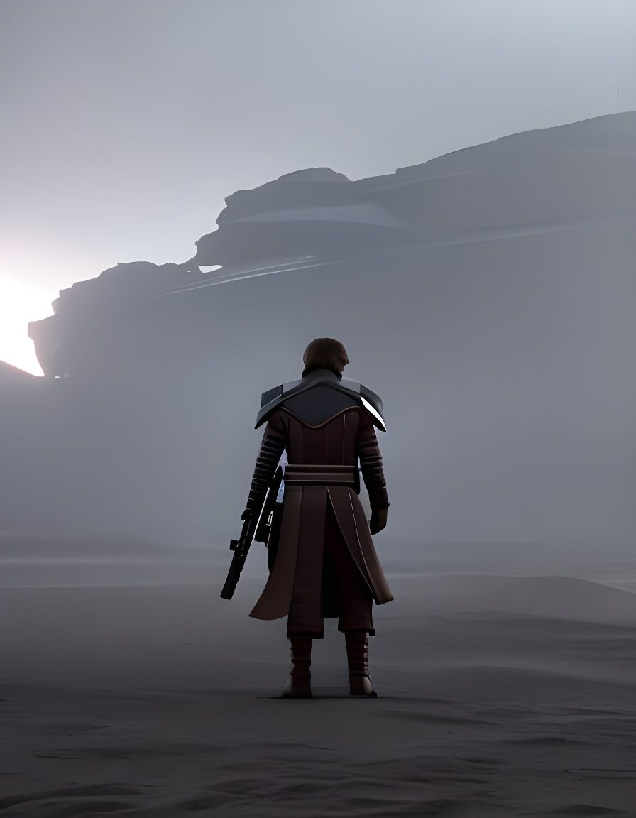 Futuristic Luke Skywalker Cleans Up the Galaxy