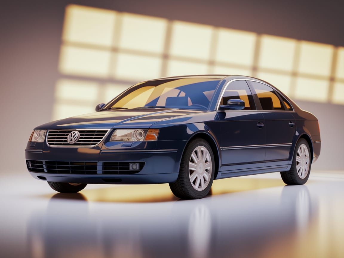 Modern Germany Sedan Showcased in Luxurious Studio Setting