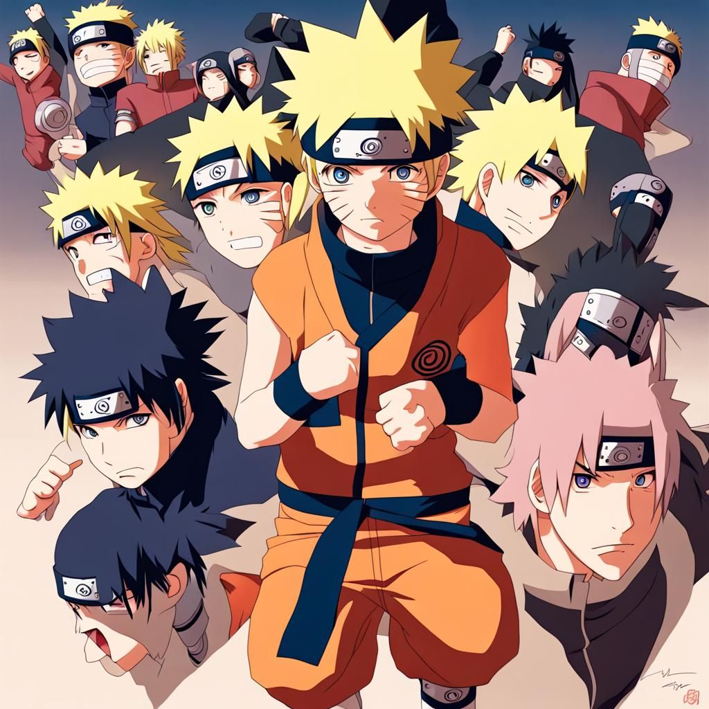 Naruto Anime Key Visual Manga Style