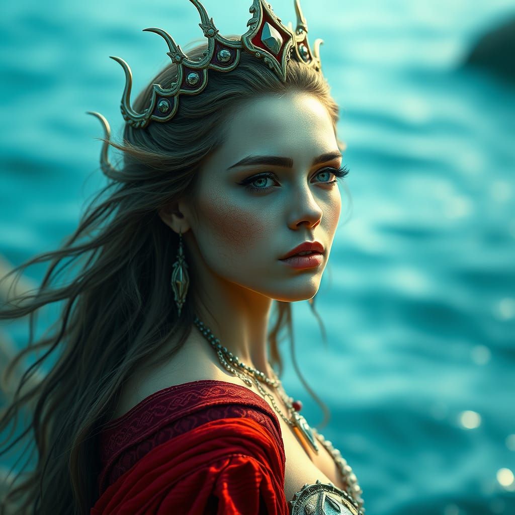 Stunning Siren in Ultra-Detailed Panoramic View