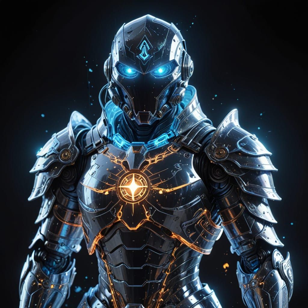 Enchanted Armor Ascends in Eerie Translucency