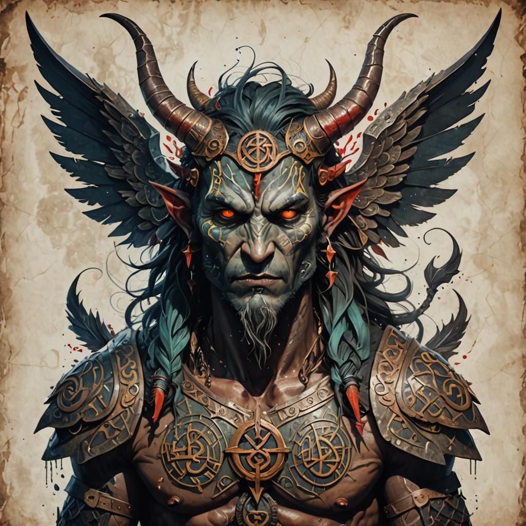 Demonic Fish People: Hyperrealistic Splash Art