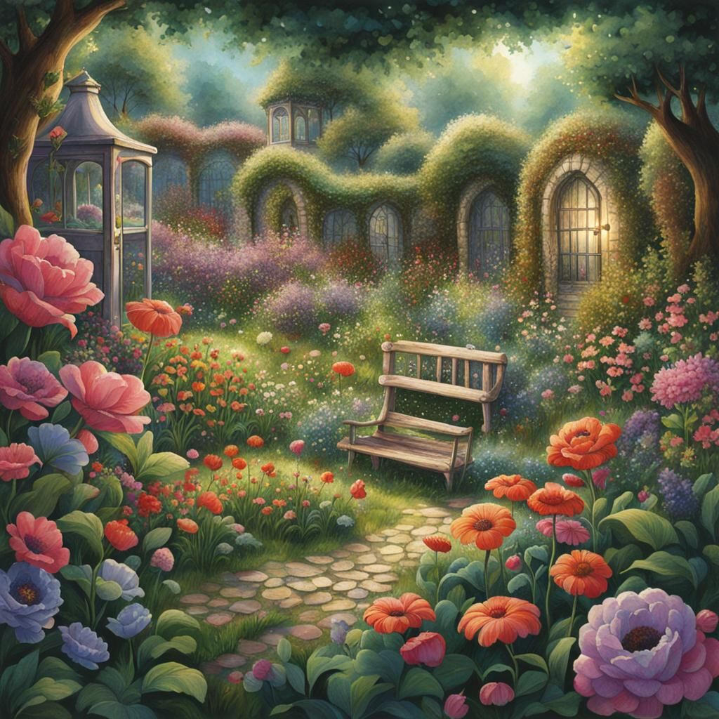 Enchanting Secret Flower Garden