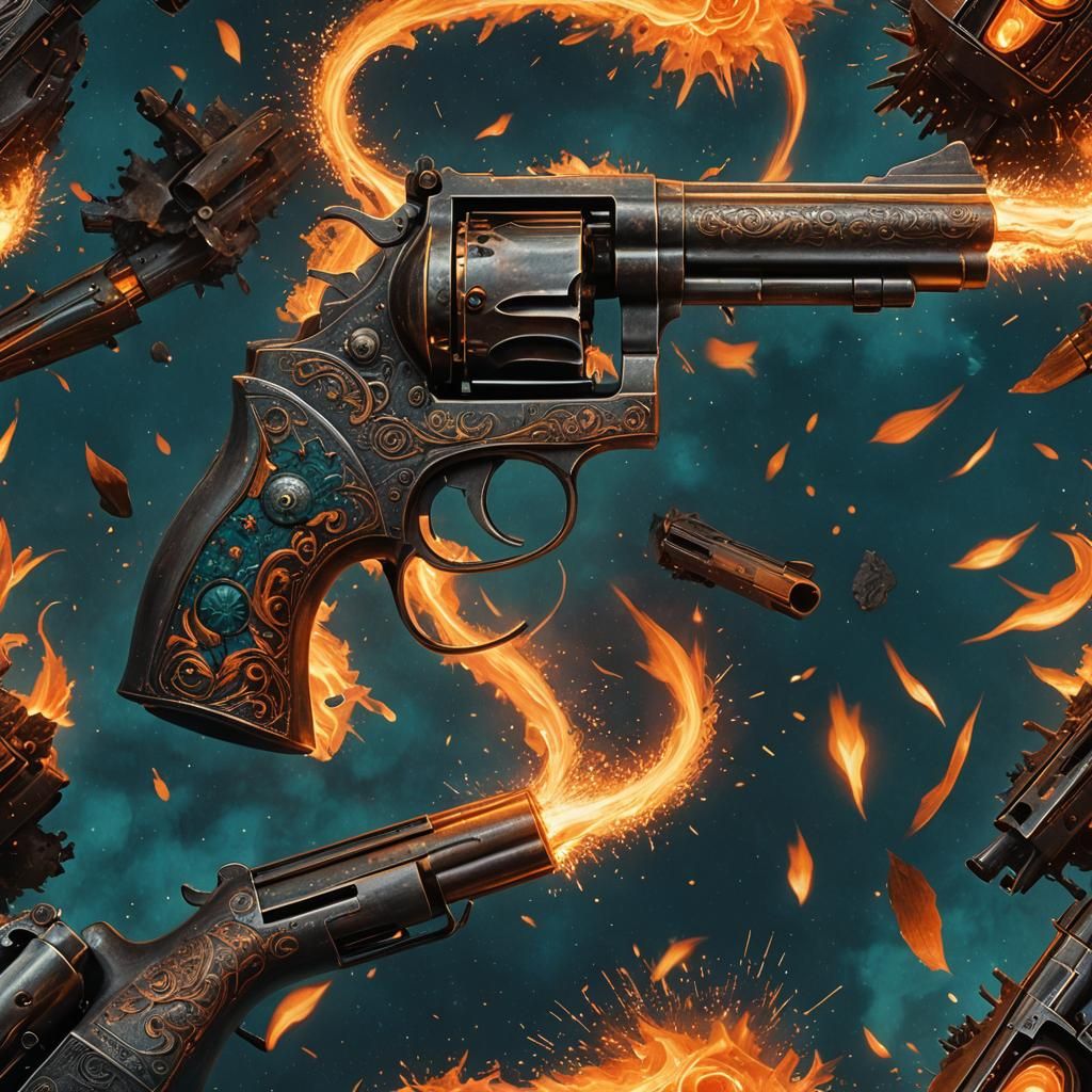 Vintage Revolver Fires "Bang" in Australian Bush