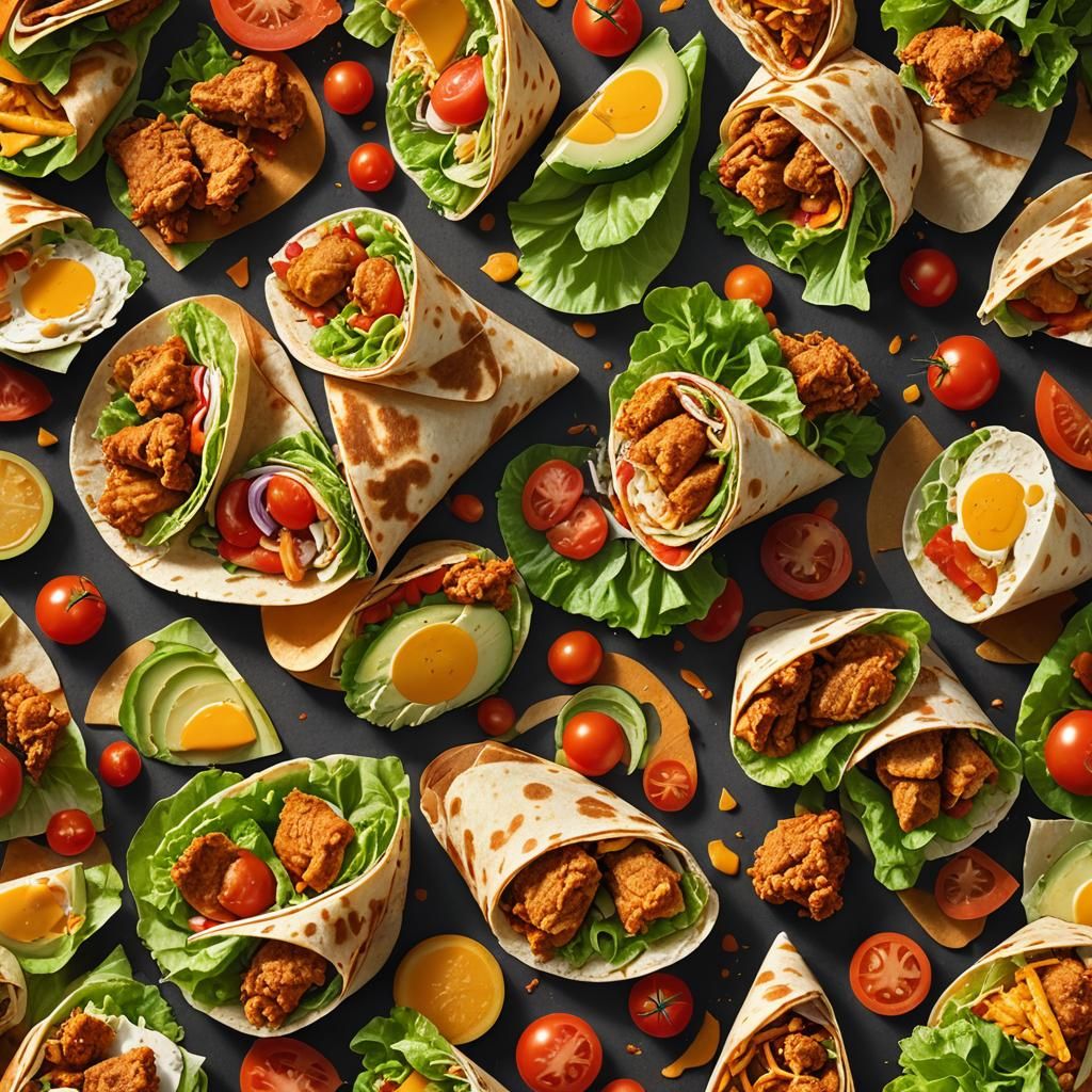 Hyperrealistic Tortilla Wrap Concept Art