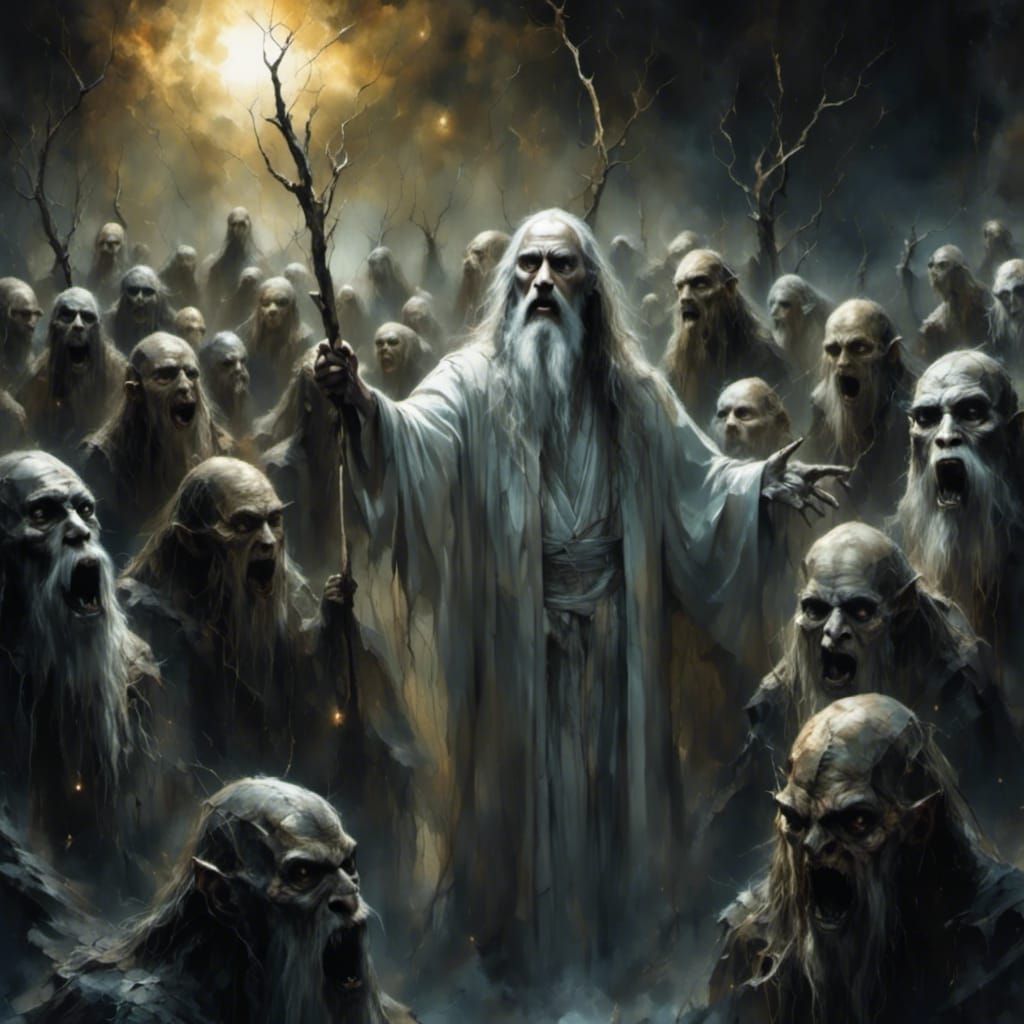 Saruman discovers the Morlocks in the basement of Isengard