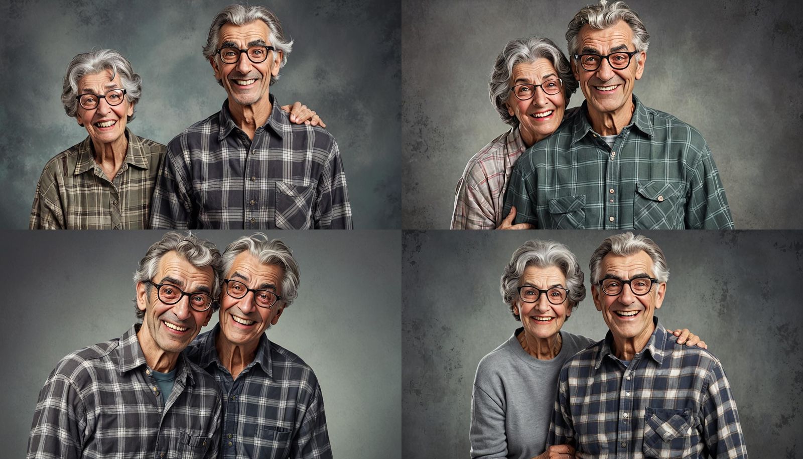 Humorous 3D Portrait with Mother in Detailed Painting