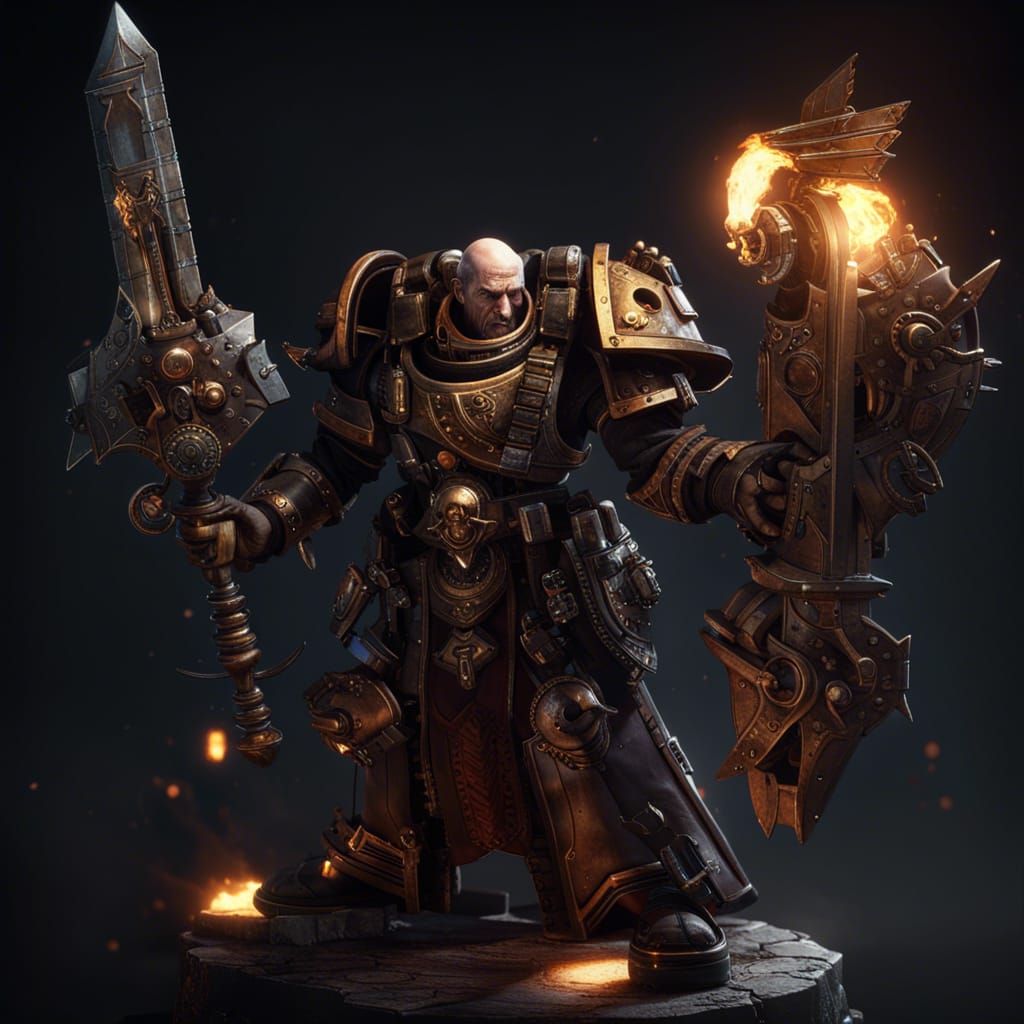 Warhammer 40k Psyker Rendered in Unreal Engine 5