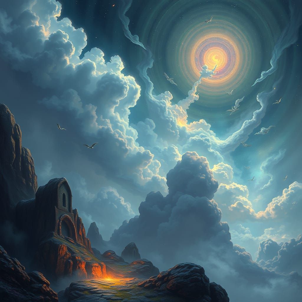 Mystical Realm of Ancient Magic and Light