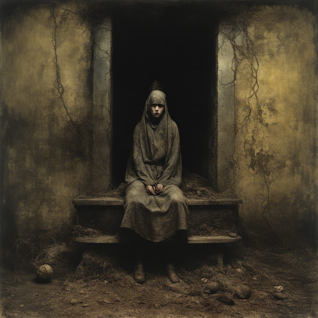 Dark Fantasy Scene in Moody Artistic Style