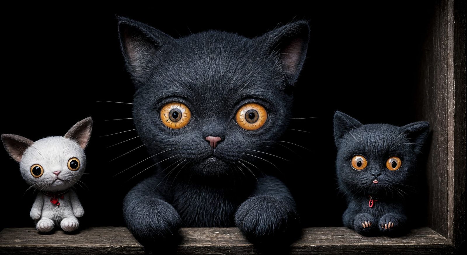 Creepy Evil Stuffed Cat: A Disturbing AI Creation