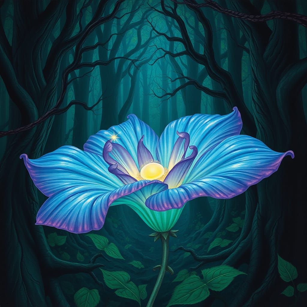 Enchanted Bloom in Mystic Forest