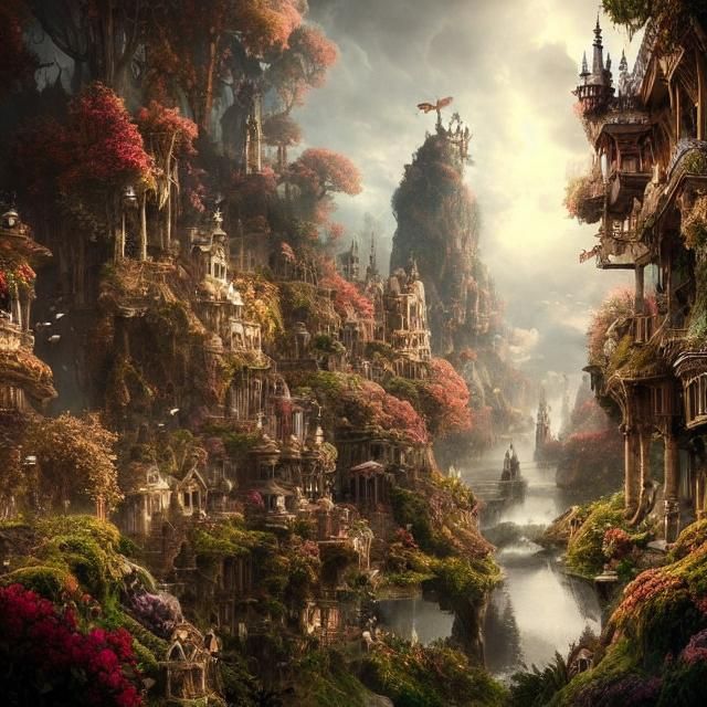 Epic Wonderland Digital Matte Painting