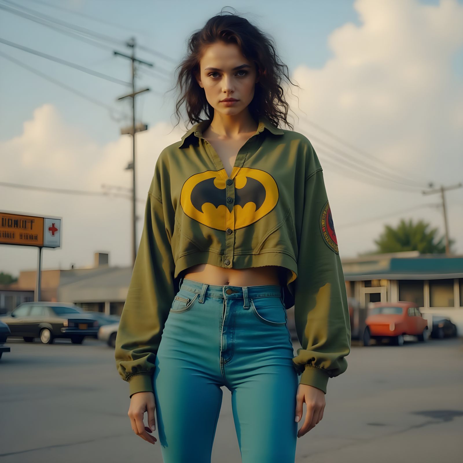 A Sultry Woman in a Vintage Style Portrait