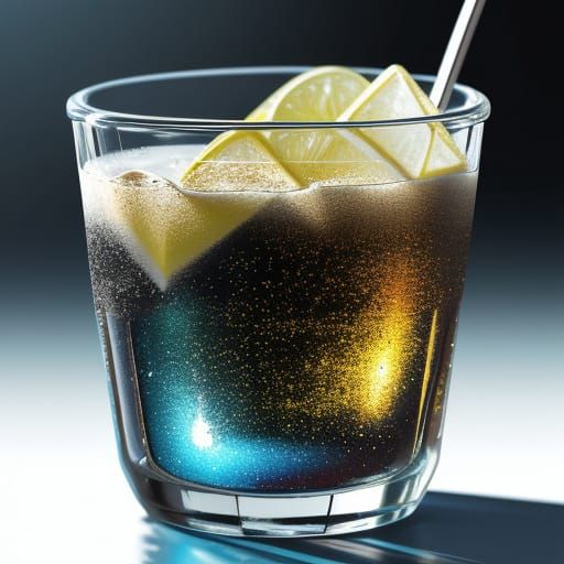 Liquid Metal Reflections in Glass: Concept Art