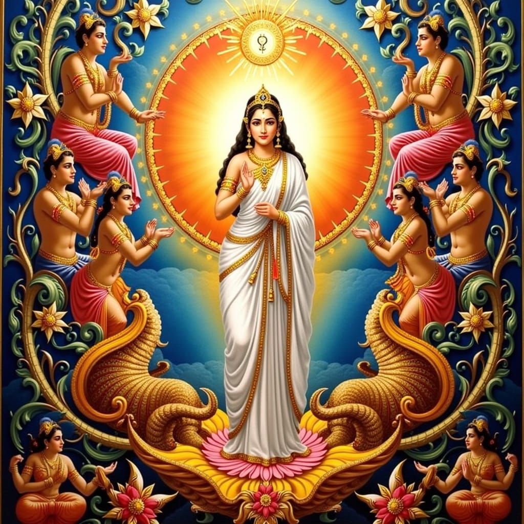 Masterpiece Painting of Beauty and Truth