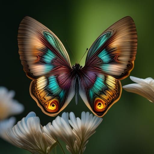 Marbled Butterfly Ascending to Heaven