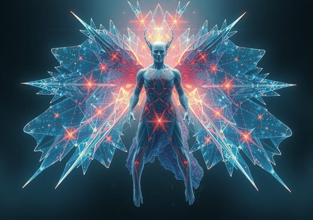 Ethereal 5th Dimensional Watcher in Dark Fantasy Art