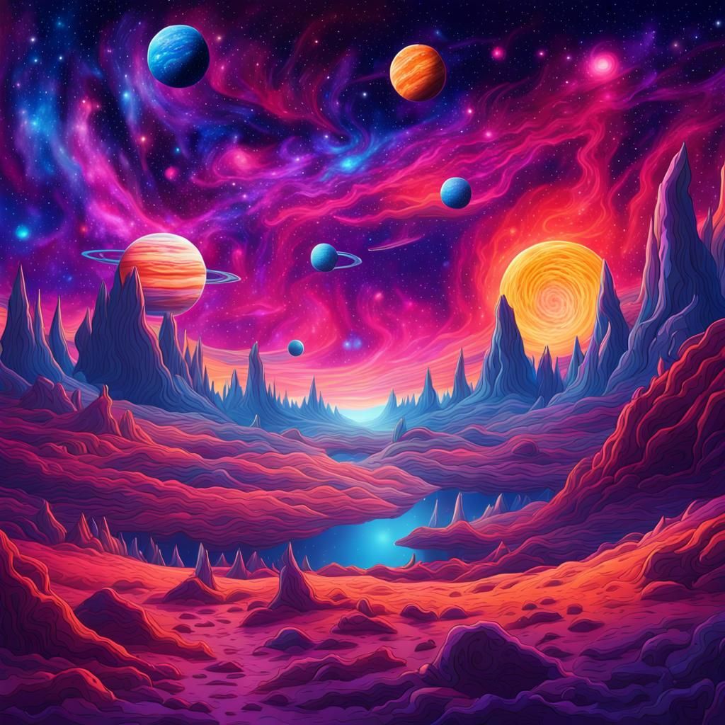 Psychedelic End of the Universe Landscape