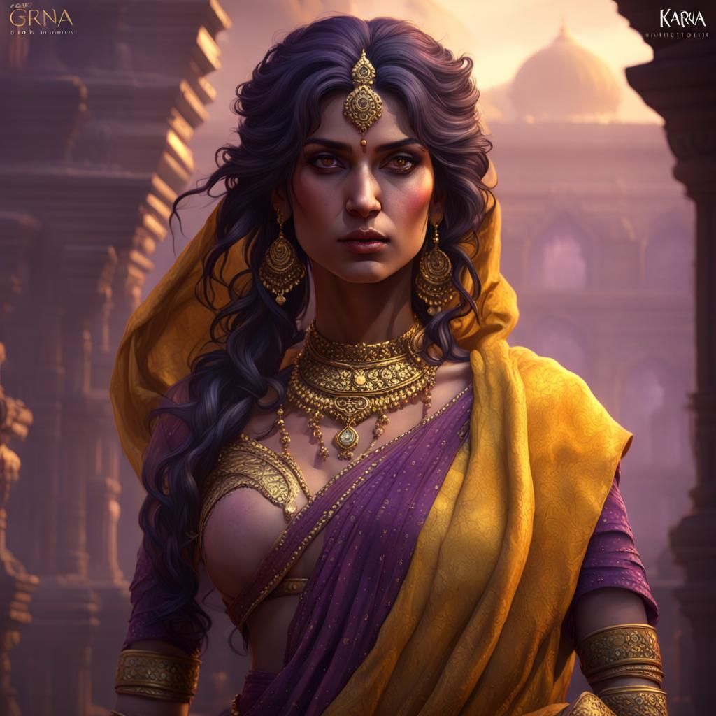 Indian Woman: Dark Fantasy Concept Art