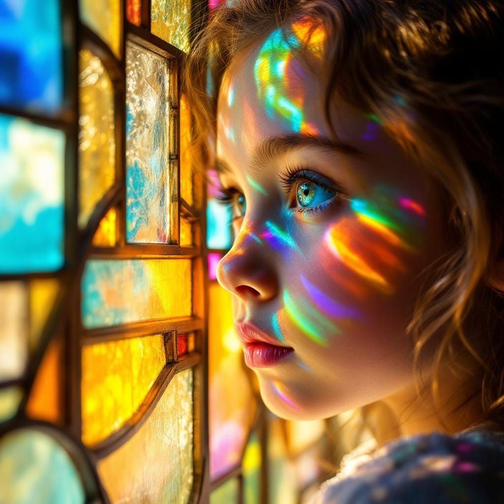 Portrait 2 - Stained Glass Caustics