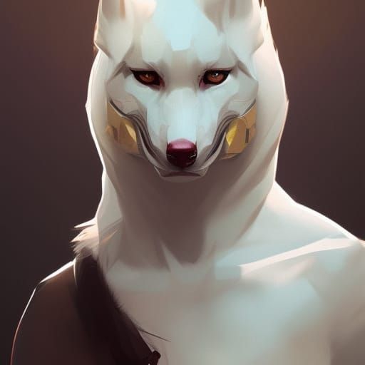 Detailed Furry Portrait: Artstation Concept Art